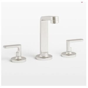 Rejuvenation Bowman Widespread Watermark Bathroom Faucet Satin Brushed Nickel